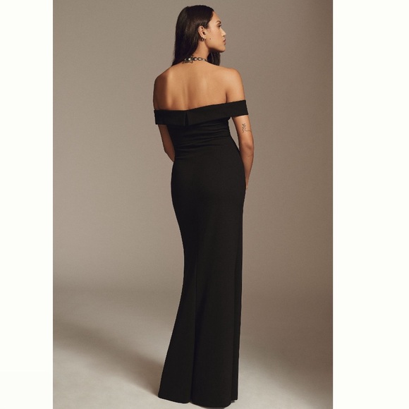 BHLDN Daniella Off-The-Shoulder Stretch Crepe Maxi Gown - Picture 3 of 3